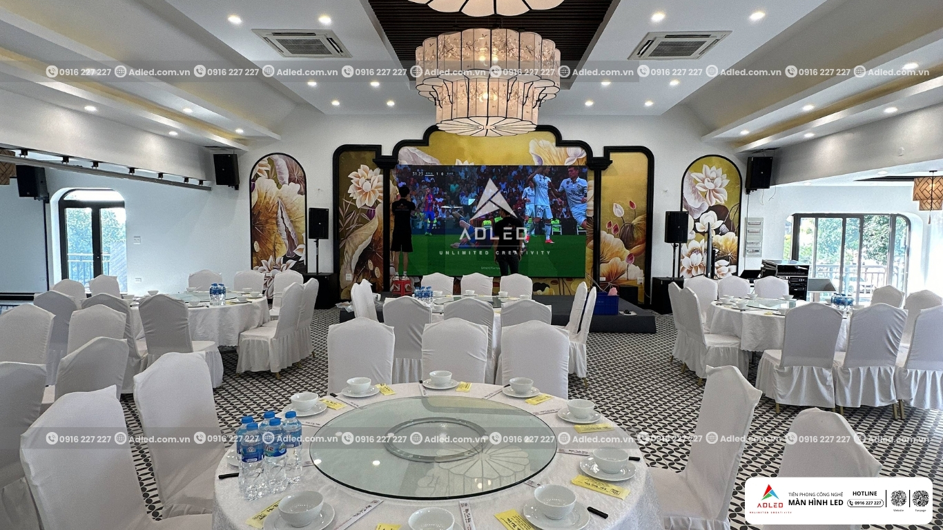 lắp màn hình led nhà hàng hcm