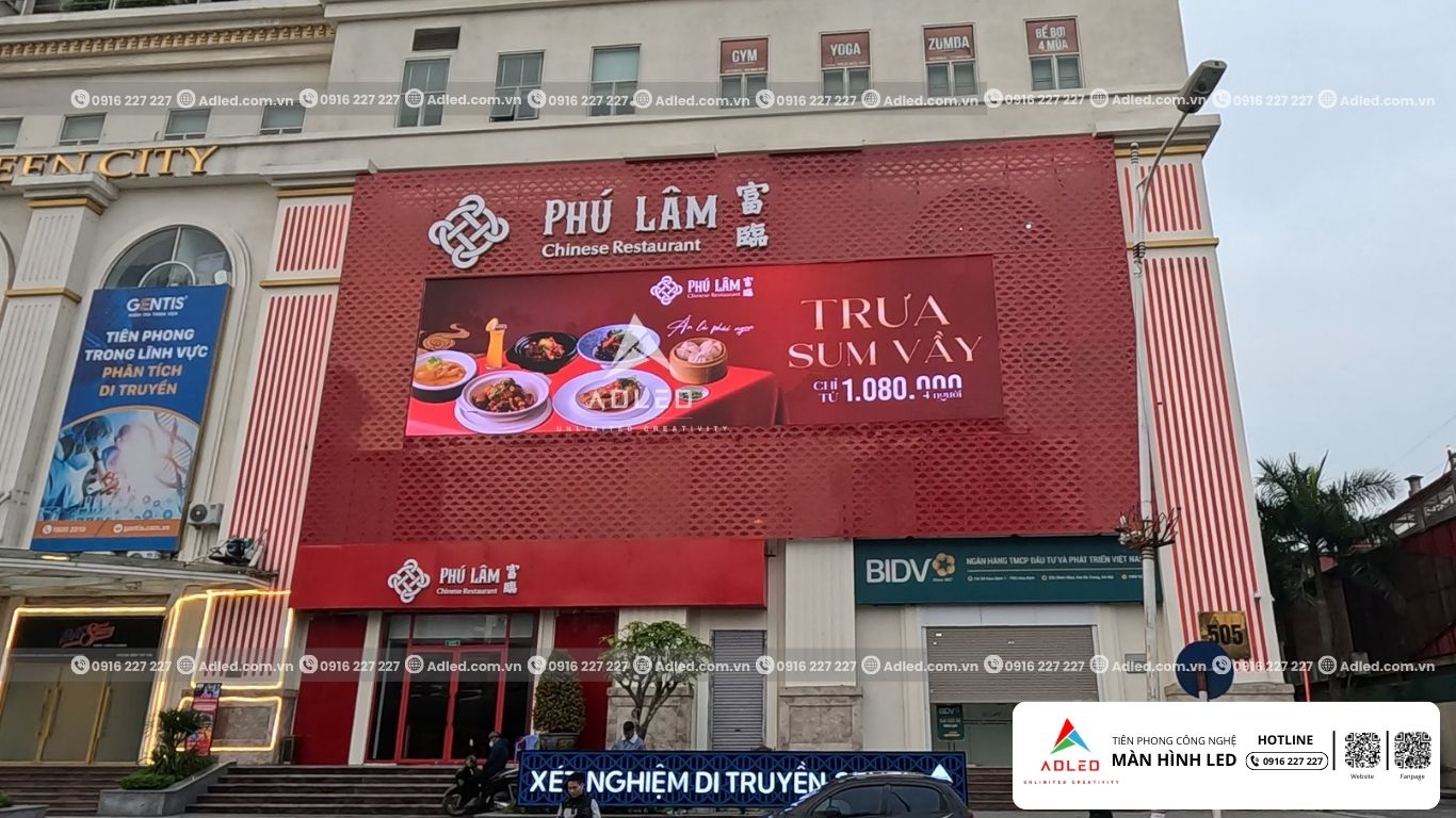 Màn Hình Led Ngoài Trời Nhà Hàng Phú Lâm (p5)